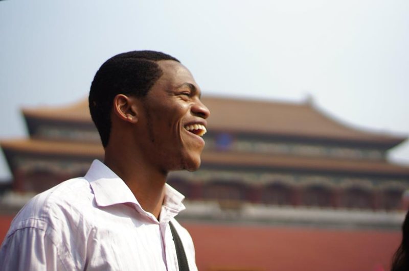 Akhona at the Forbidden City, Beijing