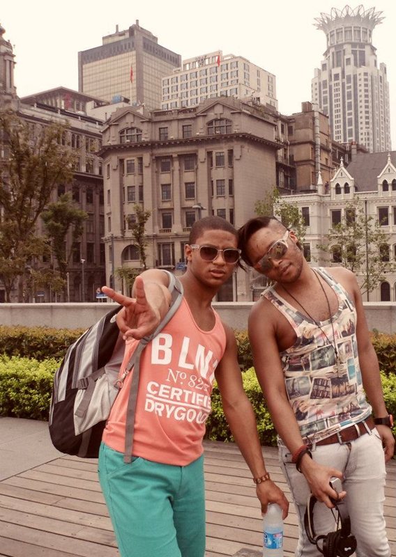 Joel and Aldrich at the Bund in Shanghai