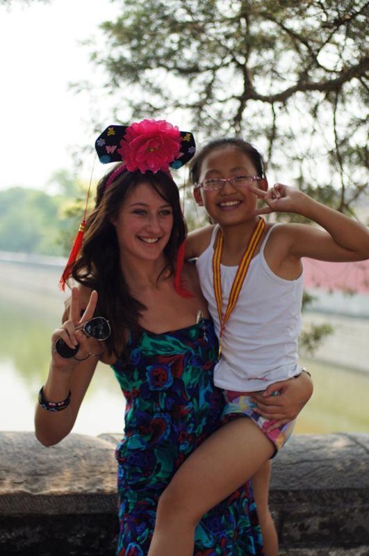 Grace at the Forbidden city, Beijing