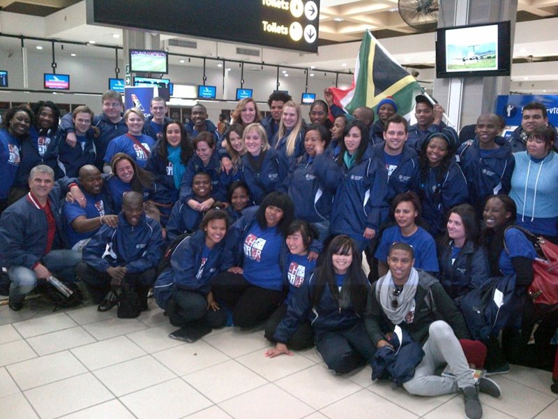 At Port Elizabeth Airport about to leave